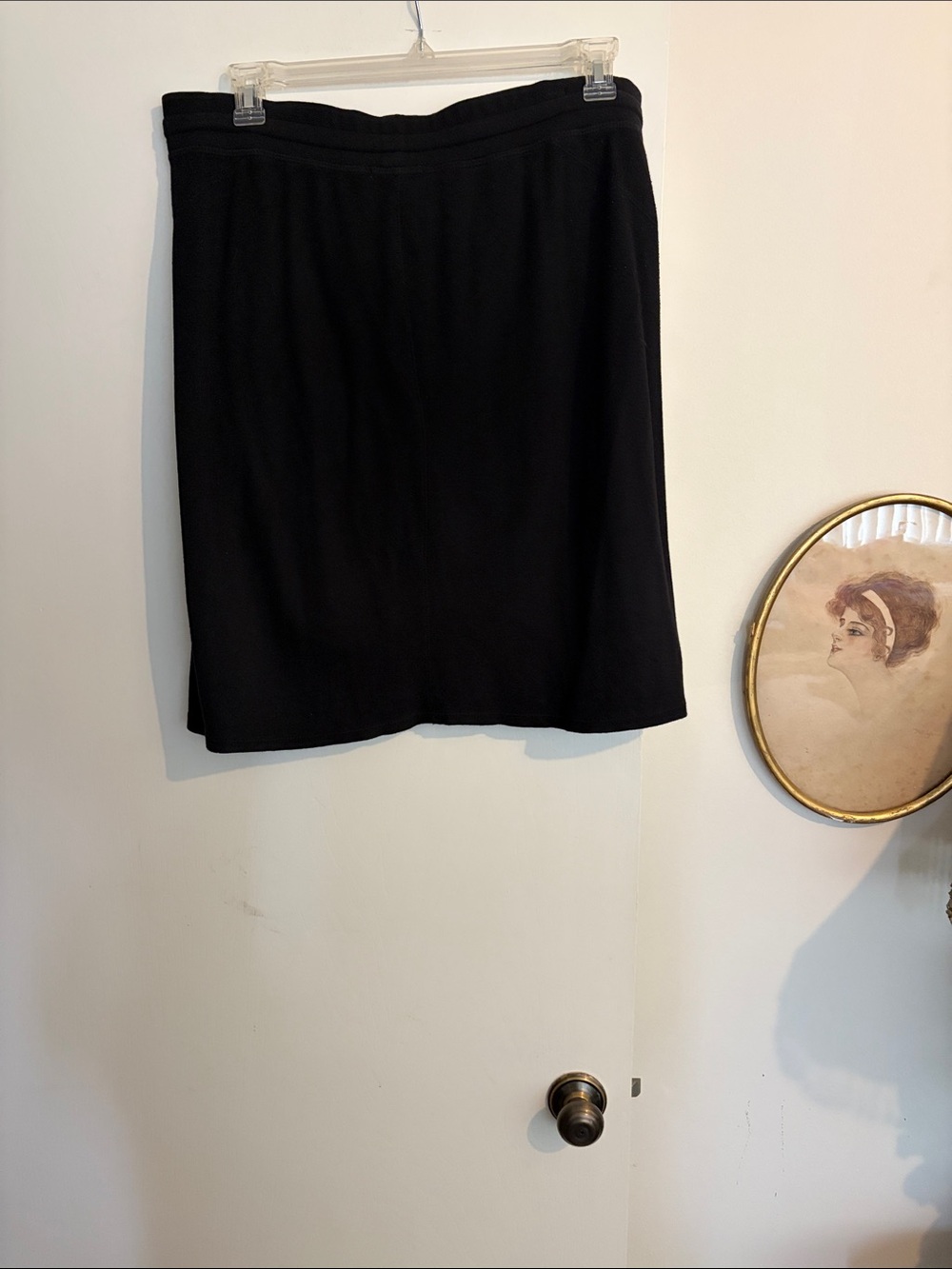James Perse Black High-Low Pull-On Skirt - Picture 3 of 3